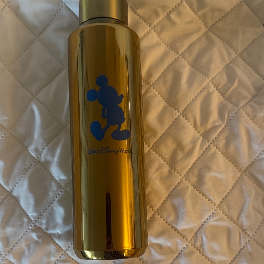 Disney Gold Bottle with Blue Character
